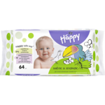 Салфетки влажные для детей bella baby Happy, Шёлк и Хлопок, 64 шт.